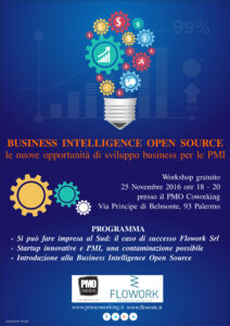 Locandina evento Business Intelligence Open Source
